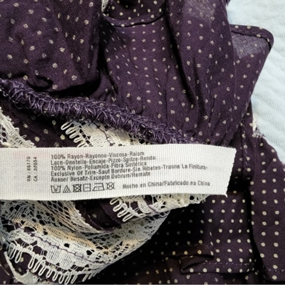 XS - Black & White Polka Dot - Intimately Free People Tunic Top - Picture 5 of 6